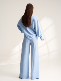 Повсякденний костюм ISSA Plus модель 15535_голубой Фото
