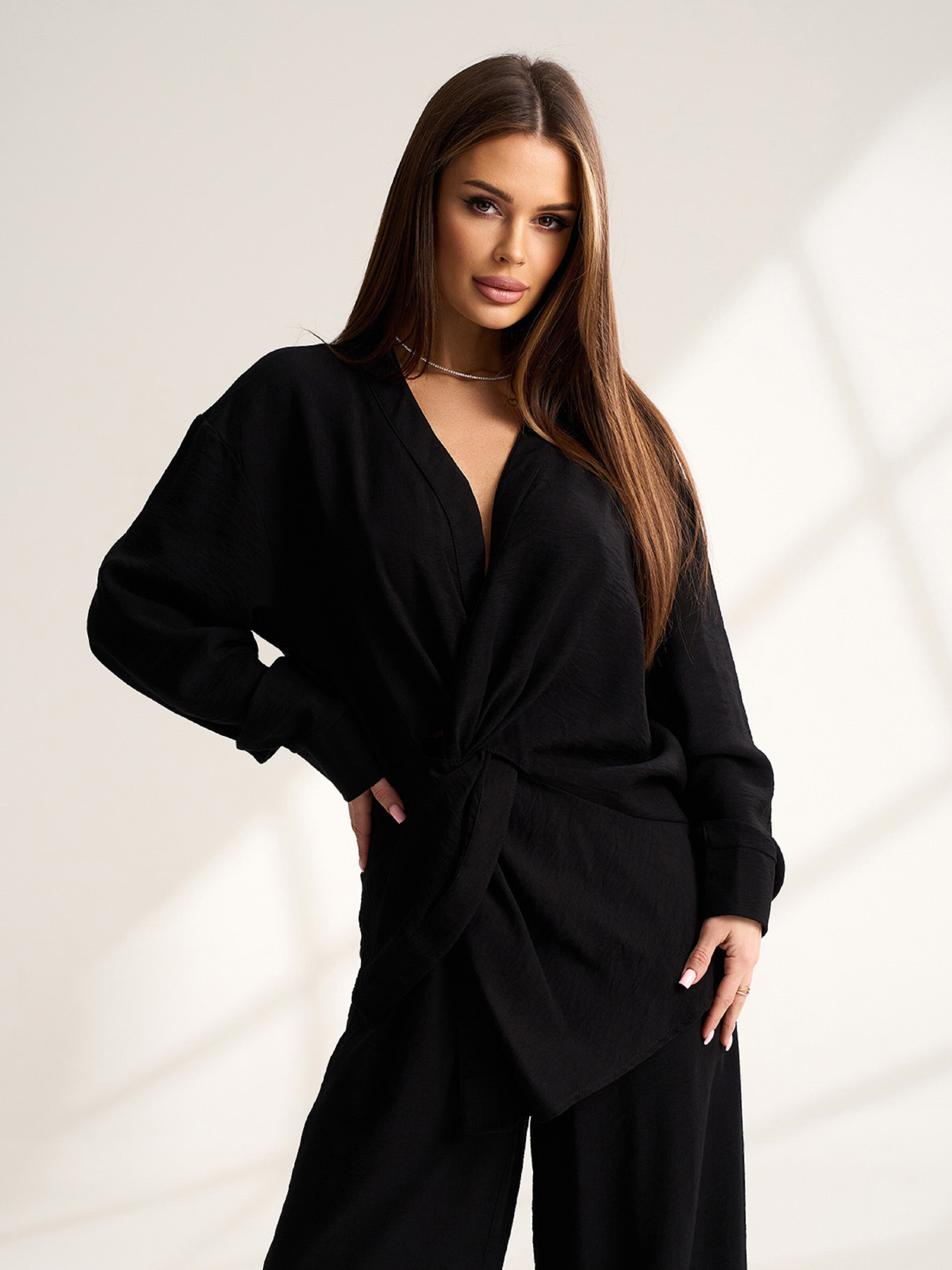 Повсякденний костюм ISSA Plus модель 15535_черный Фото