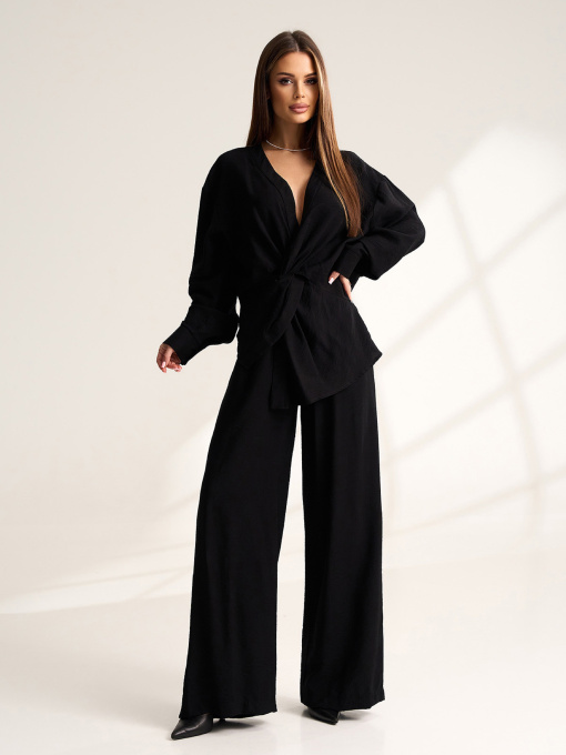 Повсякденний костюм ISSA Plus модель 15535_черный Фото