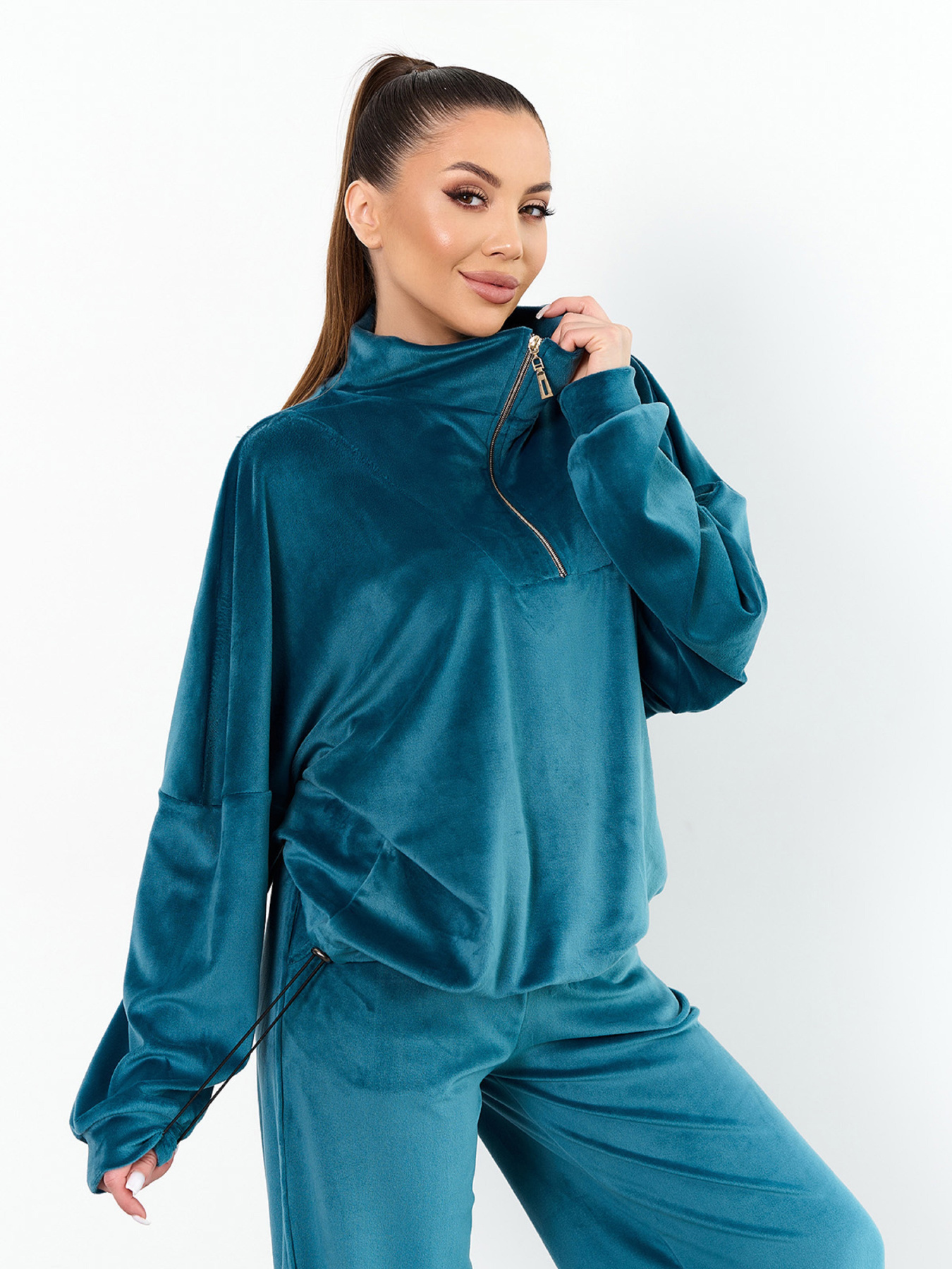 Жіночі костюми модель 15537_бирюзовый Фото