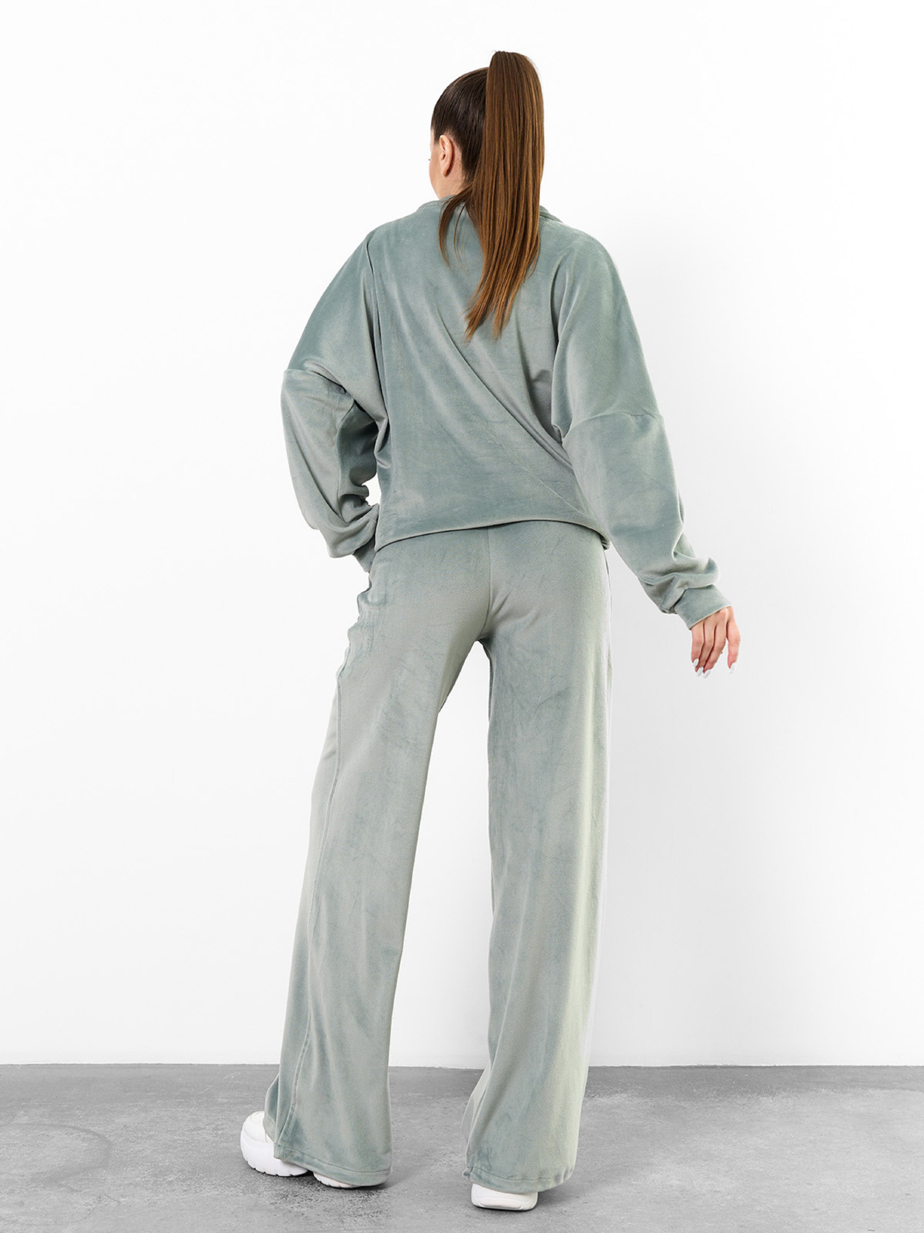 Жіночі костюми модель 15537_оливковый Фото