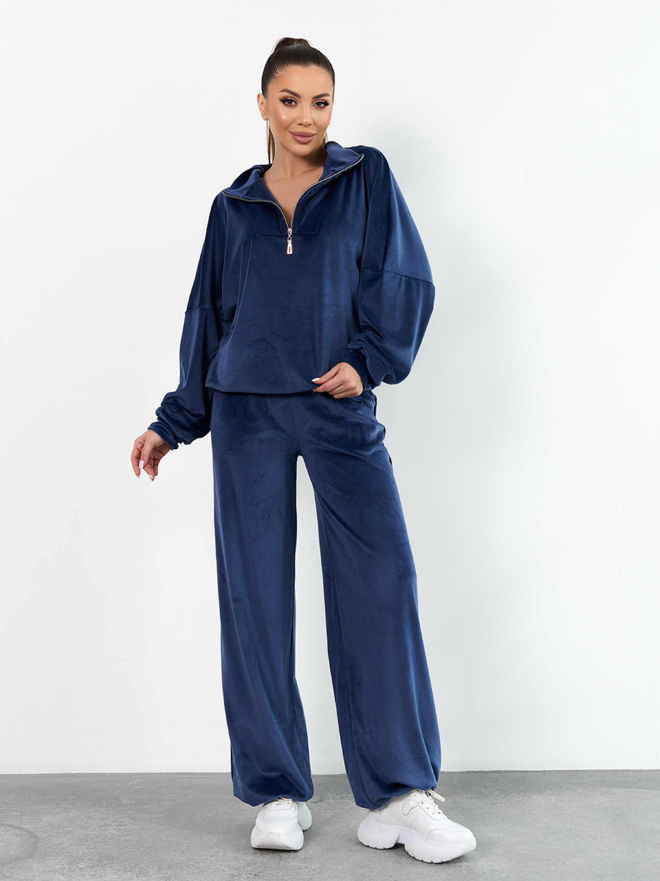 Жіночі костюми модель 15537_синий Фото