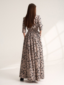 Сукня максі ISSA Plus модель 15539_мультиколор Фото