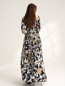 Платье макси ISSA Plus модель 15540_мультиколор Фото