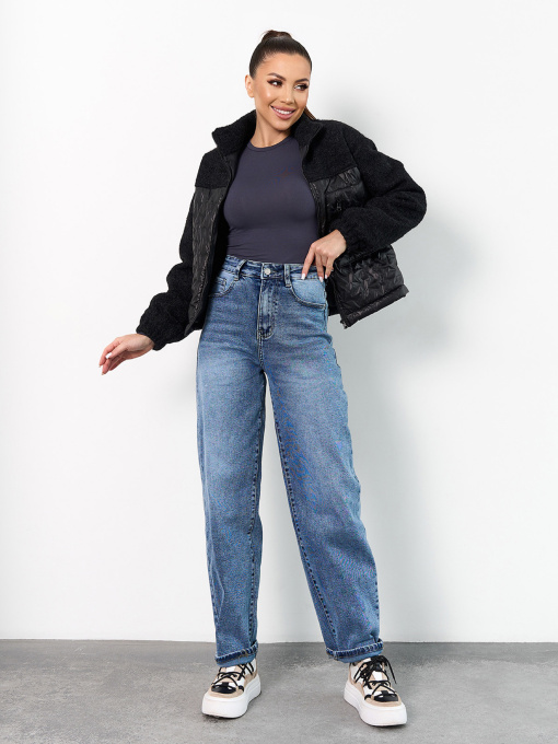 Широкі джинси ISSA Plus модель WN20-731_голубой Фото