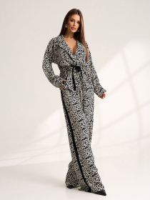 Повсякденний костюм ISSA Plus модель 15542_мультиколор Фото