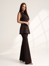 Жилетки модель 15538K_темно-коричневый Фото