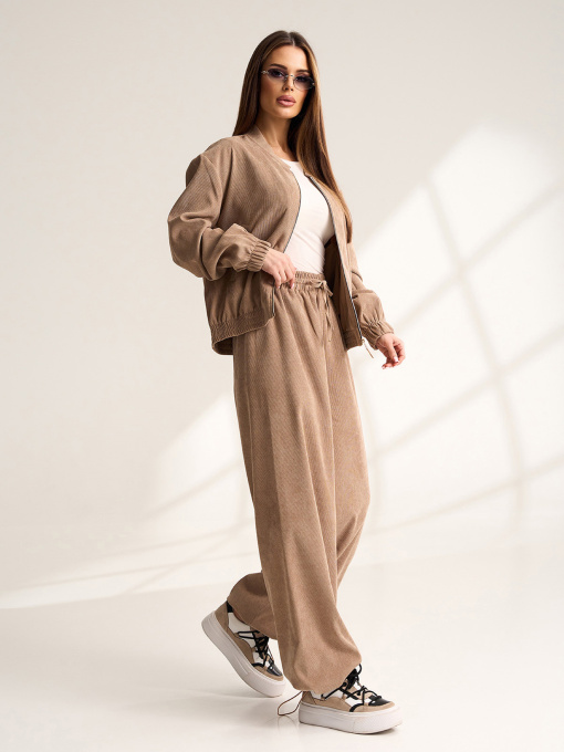 Классические штаны ISSA Plus модель 15533B_бежевый Фото