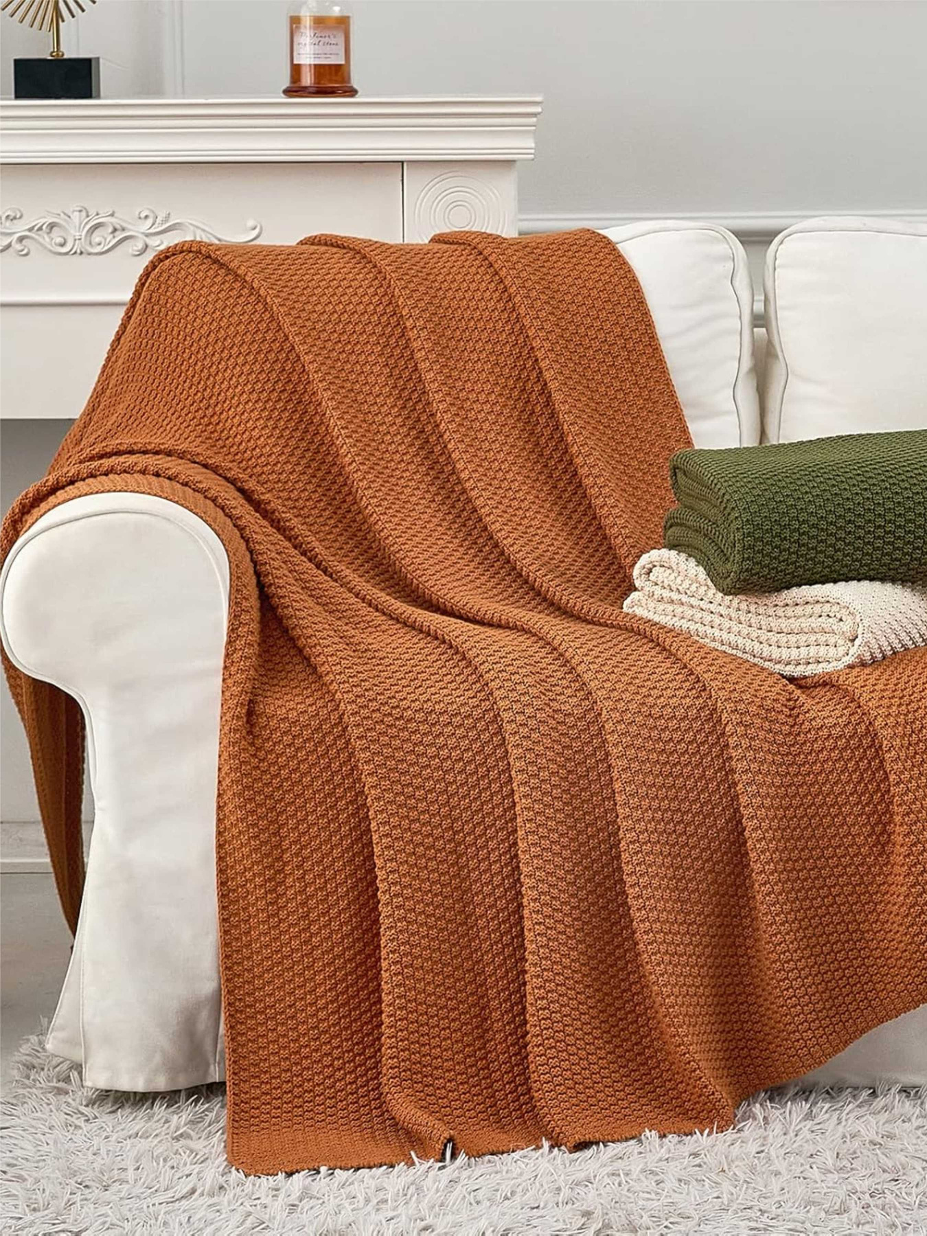 Плед - Покрывало LВязаные - Все Сезоны Коричневый Lovely Svi  модель 161025 Фото