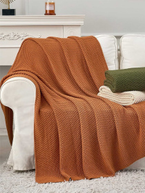 Плед - Покрывало LВязаные - Все Сезоны Коричневый Lovely Svi  модель 161025 Фото