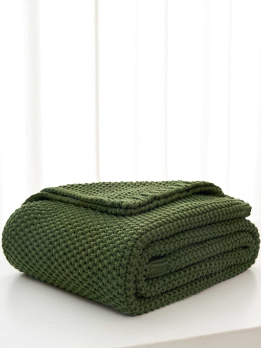 Плед - Покрывало LВязаные - Все Сезоны Коричневый модель 151025 Фото