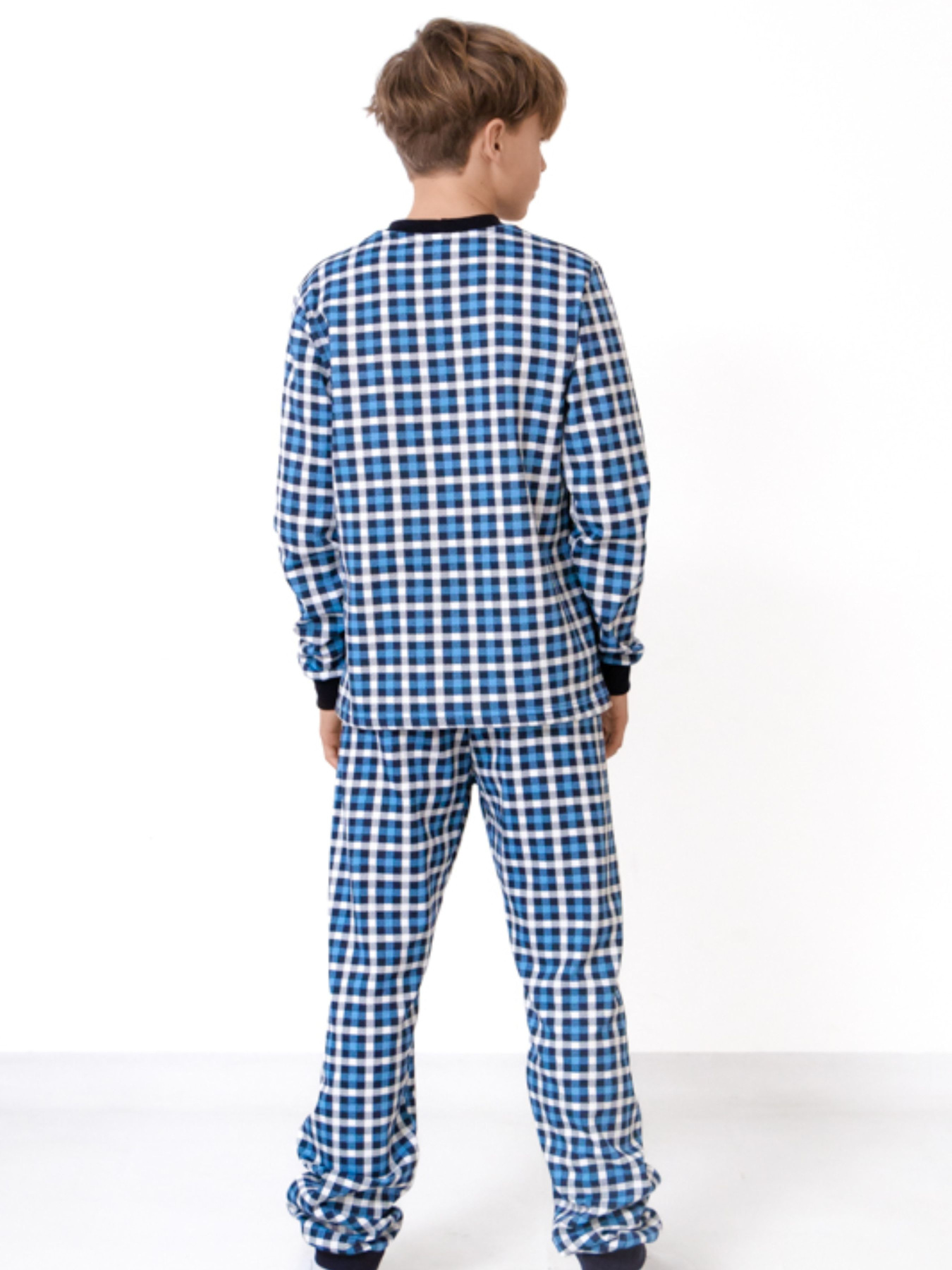 Утеплена піжама для хлопчика (кофта та штани) з малюнком, Блакитний Носи Своє (6076-024-33-1-2) модель 6076-024-33-1-2-futbol-kltinka-blakitnij-blij Фото