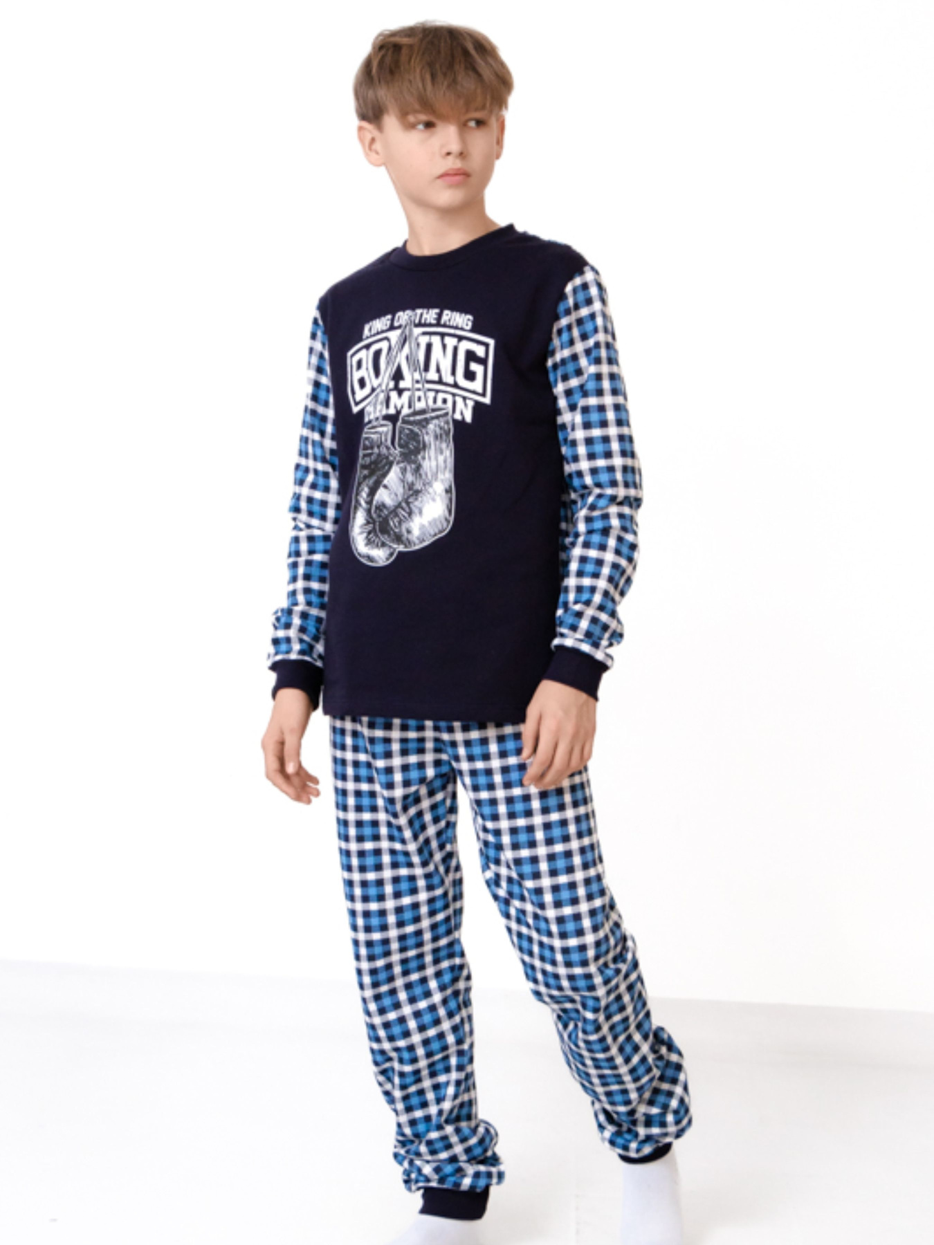 Пижама Носи своє модель 6076-024-33-1-1-kltinka-blakitnij-blij Фото