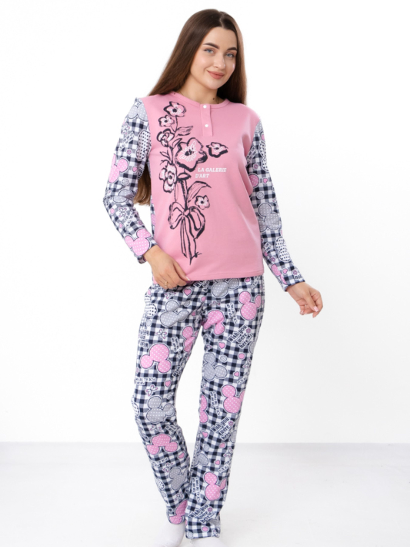 Пижама Носи своє модель 8240-024-33-1-mkk-srij-rozhevij Фото