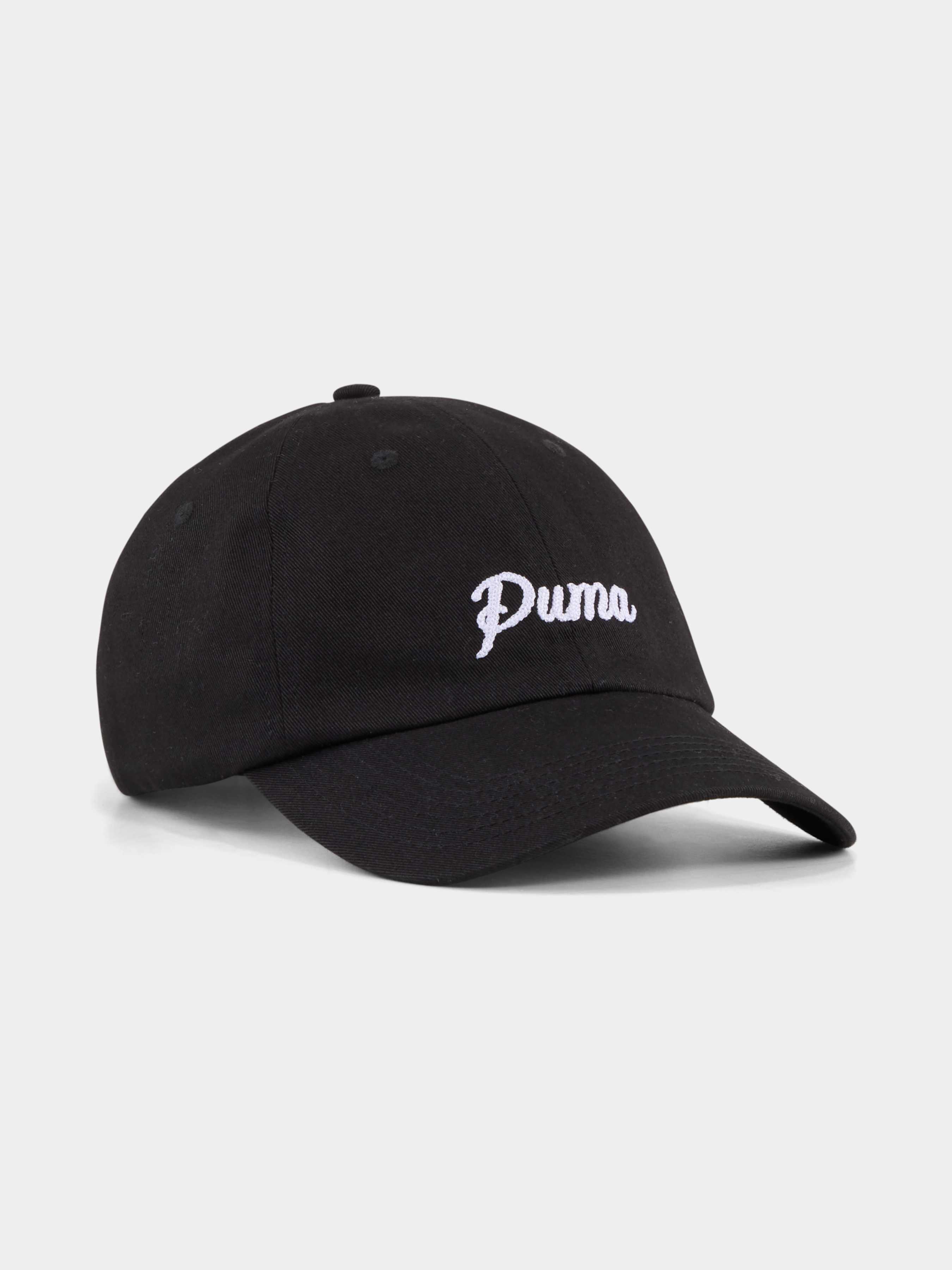 PUMA Ess Script Dad Cap Кепка (027039_01) Унісекс колір - Чорний матеріал - Комбінований верх PUMA - купити в Україні
