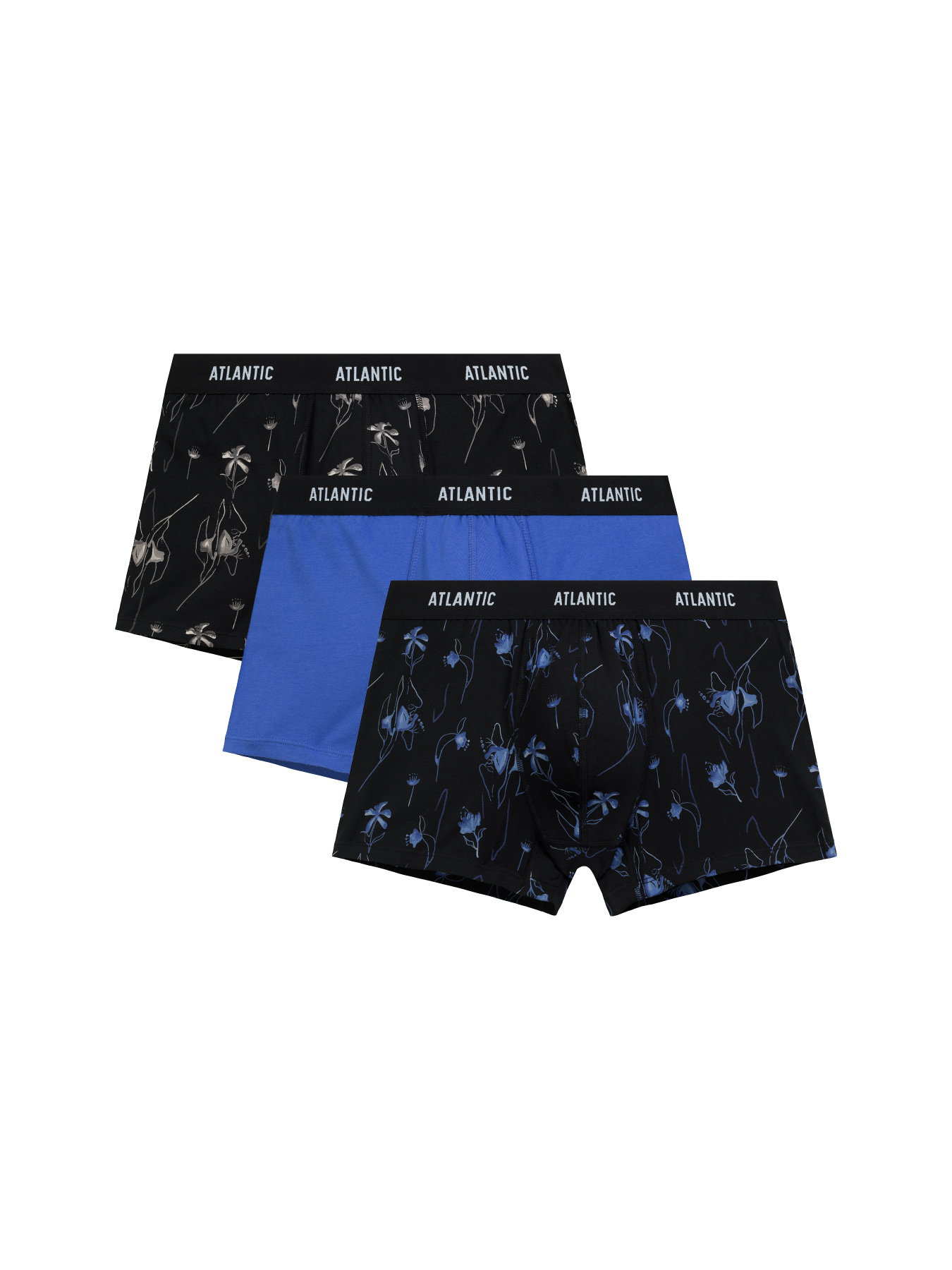 Набор трусов Atlantic модель 3MH-229_CZA_NIE_CZA Набор трусов Atlantic модель 3MH-229_CZA_NIE_CZA Фото