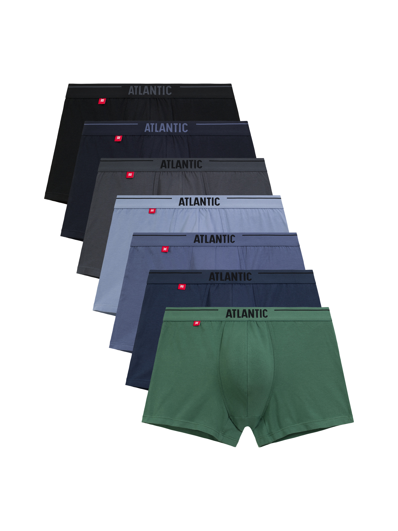 Набір трусів Atlantic модель 7SMH-002_GRF_CZA_NIE_DEN_IND_ZIEC_GRA Фото