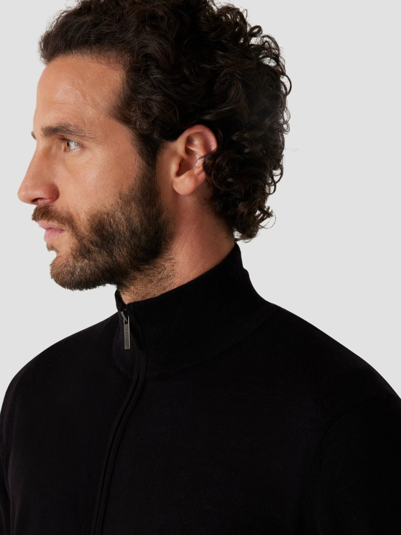 Мужской черный шерстяной кардиган модель M5RR38.Z3LZ0;JBLK Фото