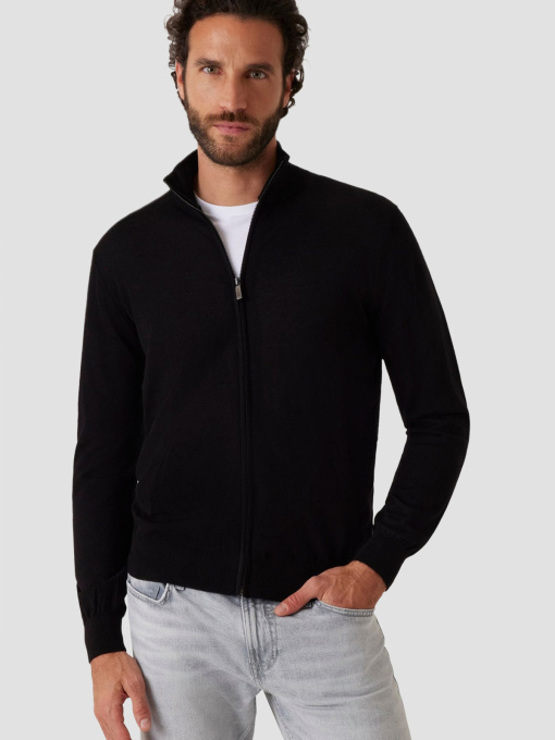 Мужской черный шерстяной кардиган модель M5RR38.Z3LZ0;JBLK Фото