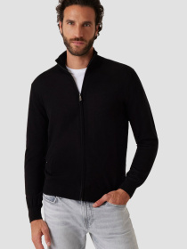 Мужской черный шерстяной кардиган модель M5RR38.Z3LZ0;JBLK Фото