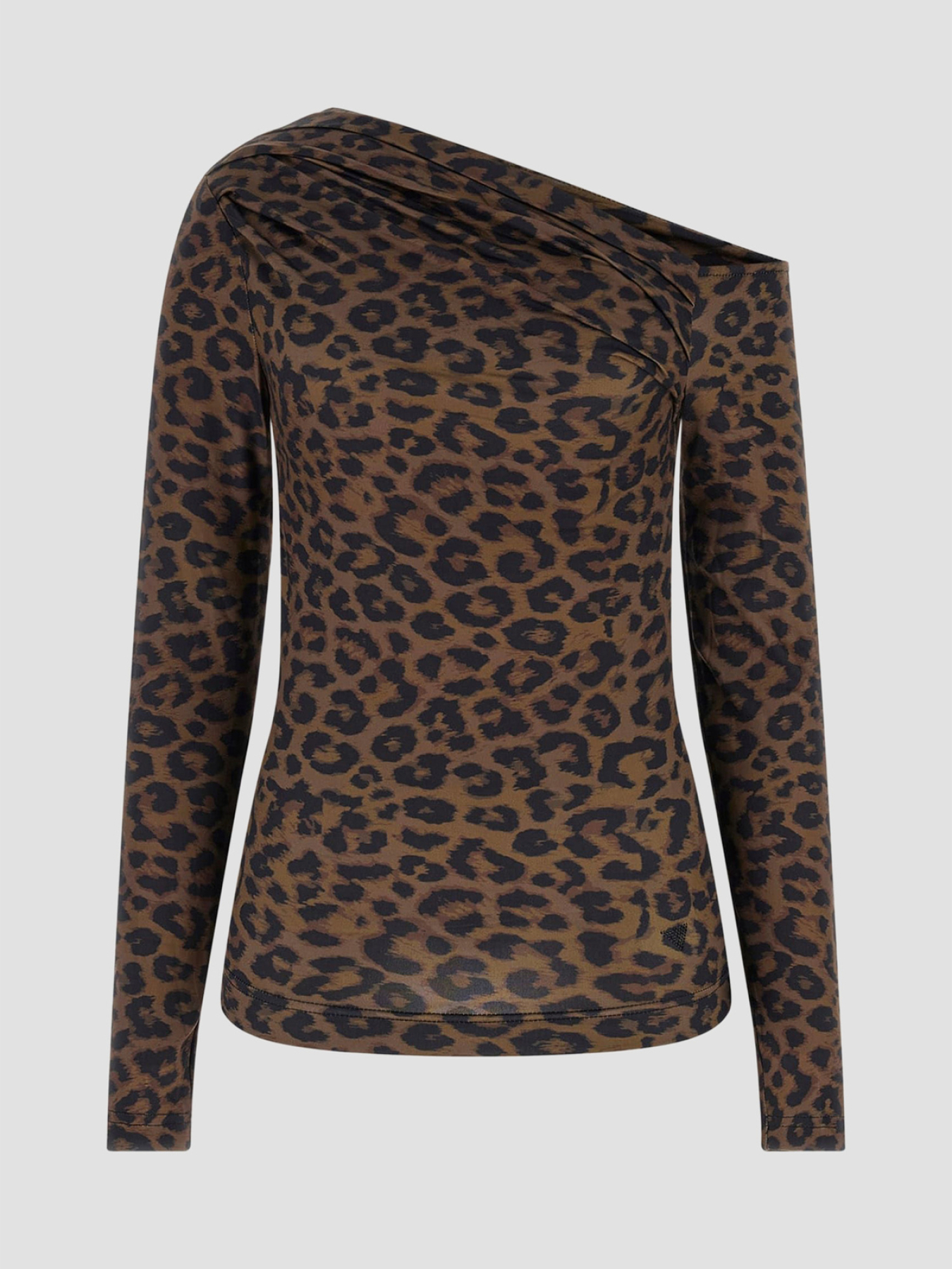 Женский коричневый топ с узором модель W5BP08.K1492;P1UK Фото