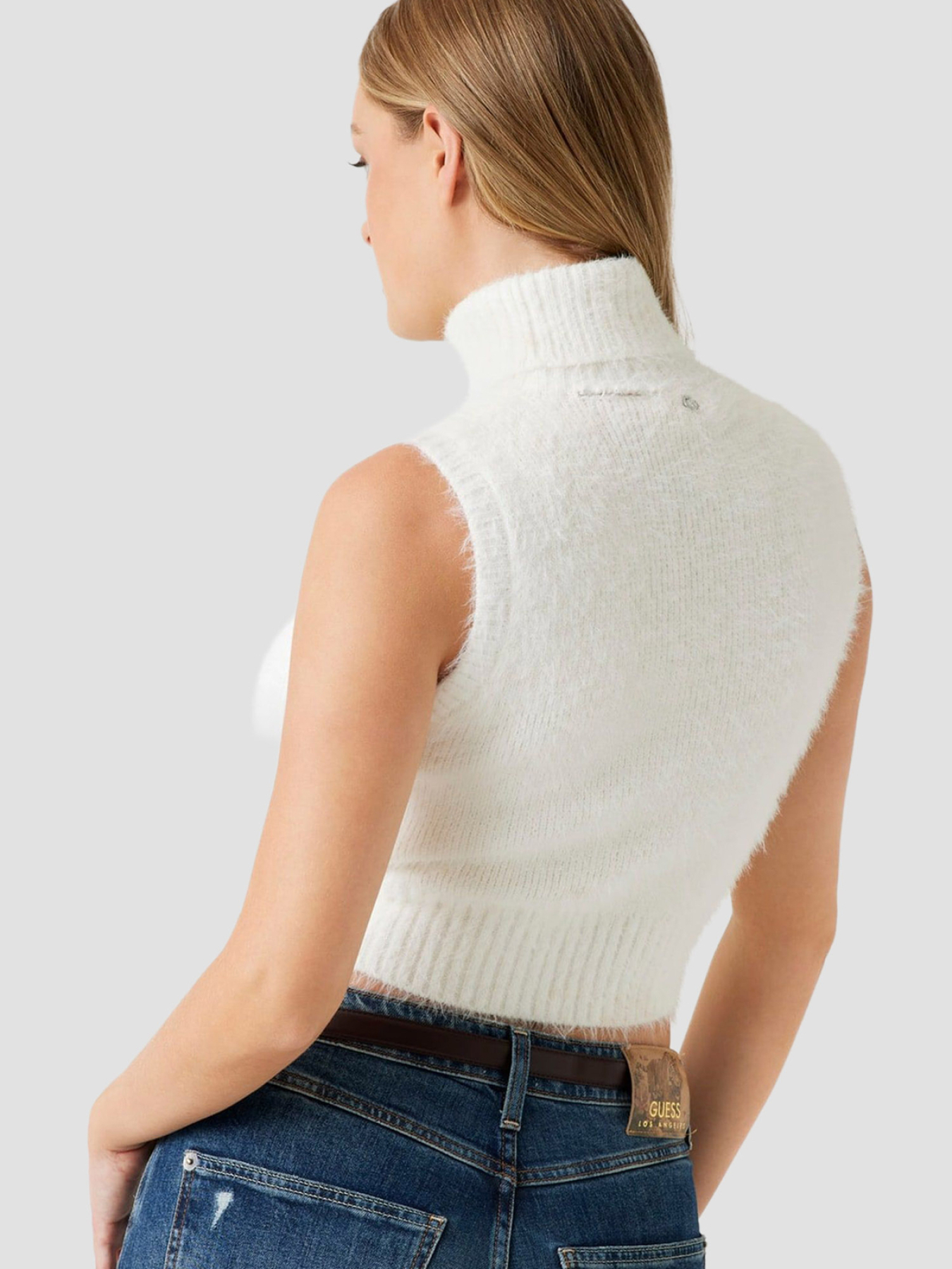 Женский белый топ модель W5BR57.Z3BH0;G1O6 Фото