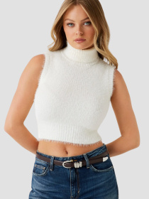 Женский белый топ модель W5BR57.Z3BH0;G1O6 Фото