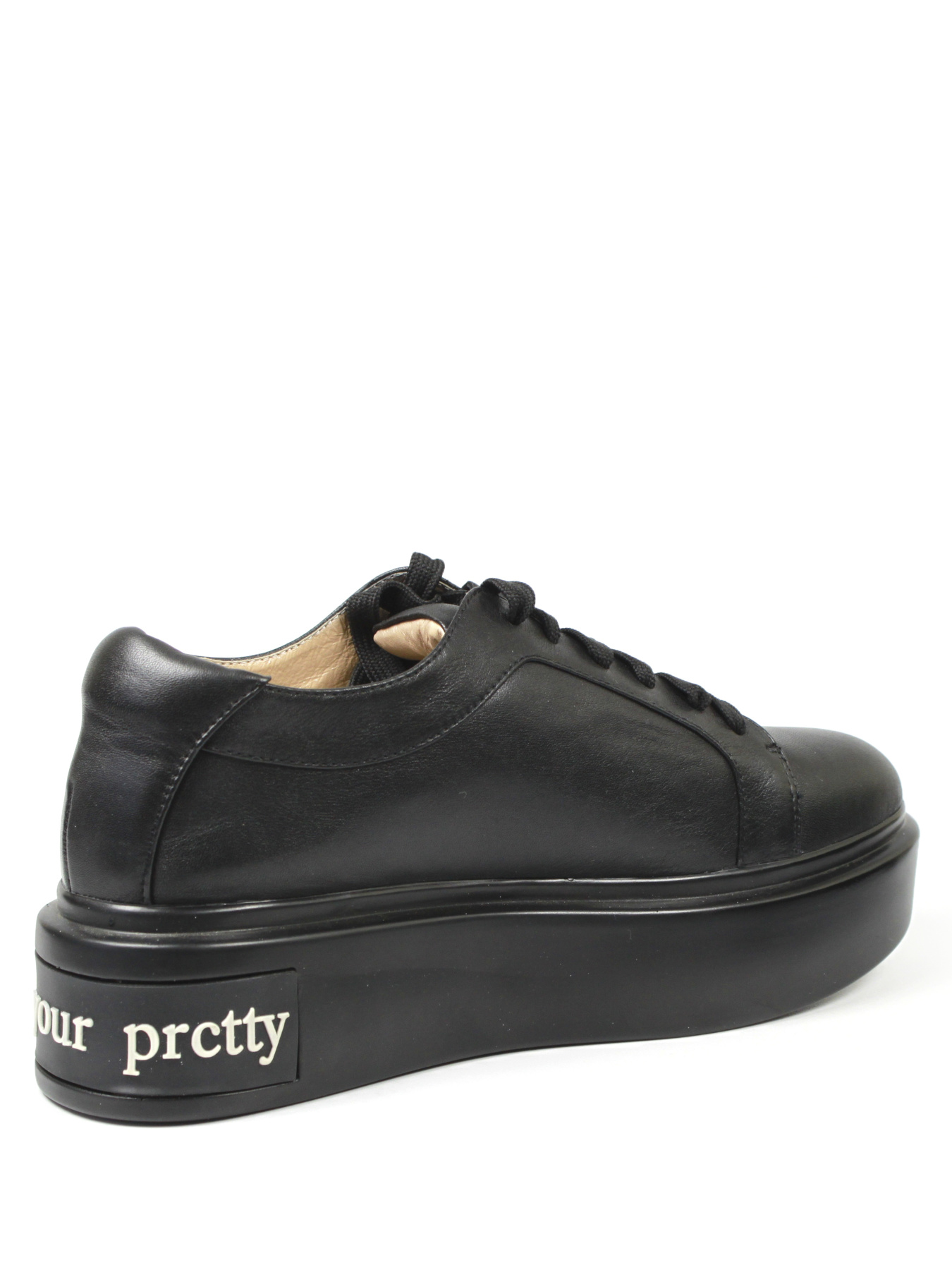 Женские кеды на платформе из натуральной кожи модель 365-771-A8 Фото