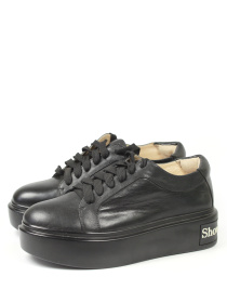 Женские кеды на платформе из натуральной кожи модель 365-771-A8 Фото