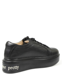 Женские кеды на платформе из натуральной кожи модель 365-771-A8 Фото