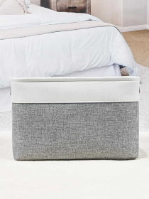 Корзина Органайзер для зберігання білизни, одягу, упорядкування домашньої шафи, дитячих іграшок – Сіро- білий Lovely Svi  модель 8112025 Фото