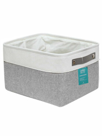 Корзина Органайзер для зберігання білизни, одягу, упорядкування домашньої шафи, дитячих іграшок – Сіро- білий Lovely Svi  модель 8112025 Фото