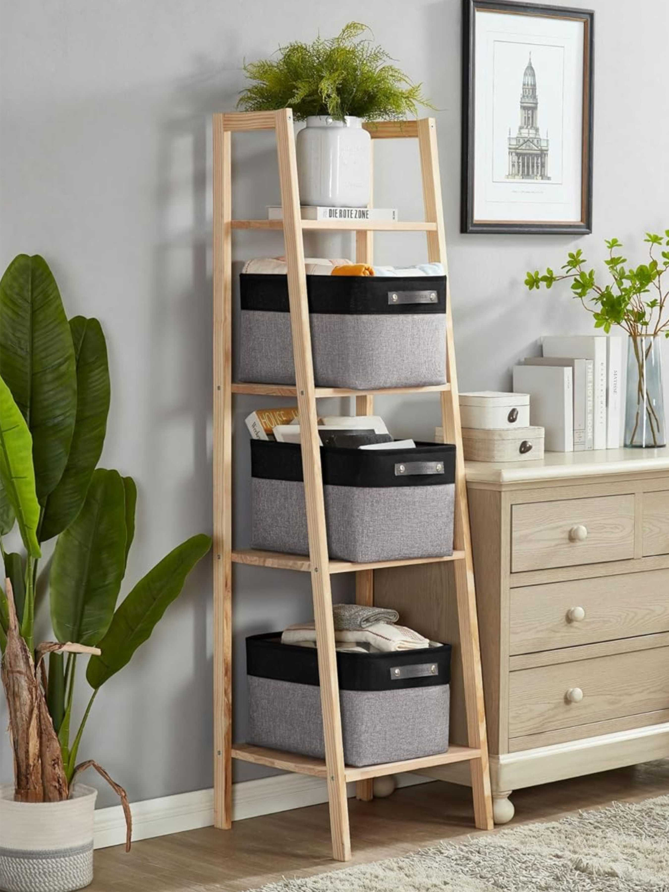 Набір Корзин Органайзерів3 шт - Сіро- чорний Lovely Svi  модель 7112025 Фото