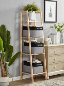 Набір Корзин Органайзерів3 шт - Сіро- чорний Lovely Svi  модель 7112025 Фото