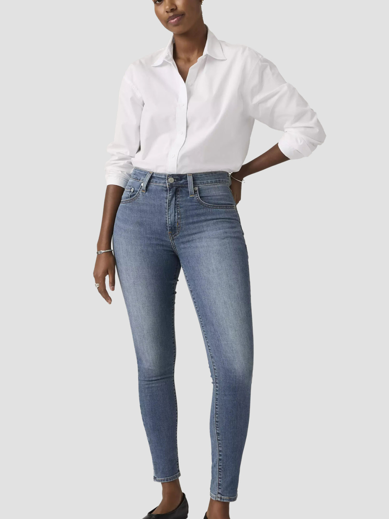 Женские синие джинсы 721™ High Rise модель 18882;0932 Фото