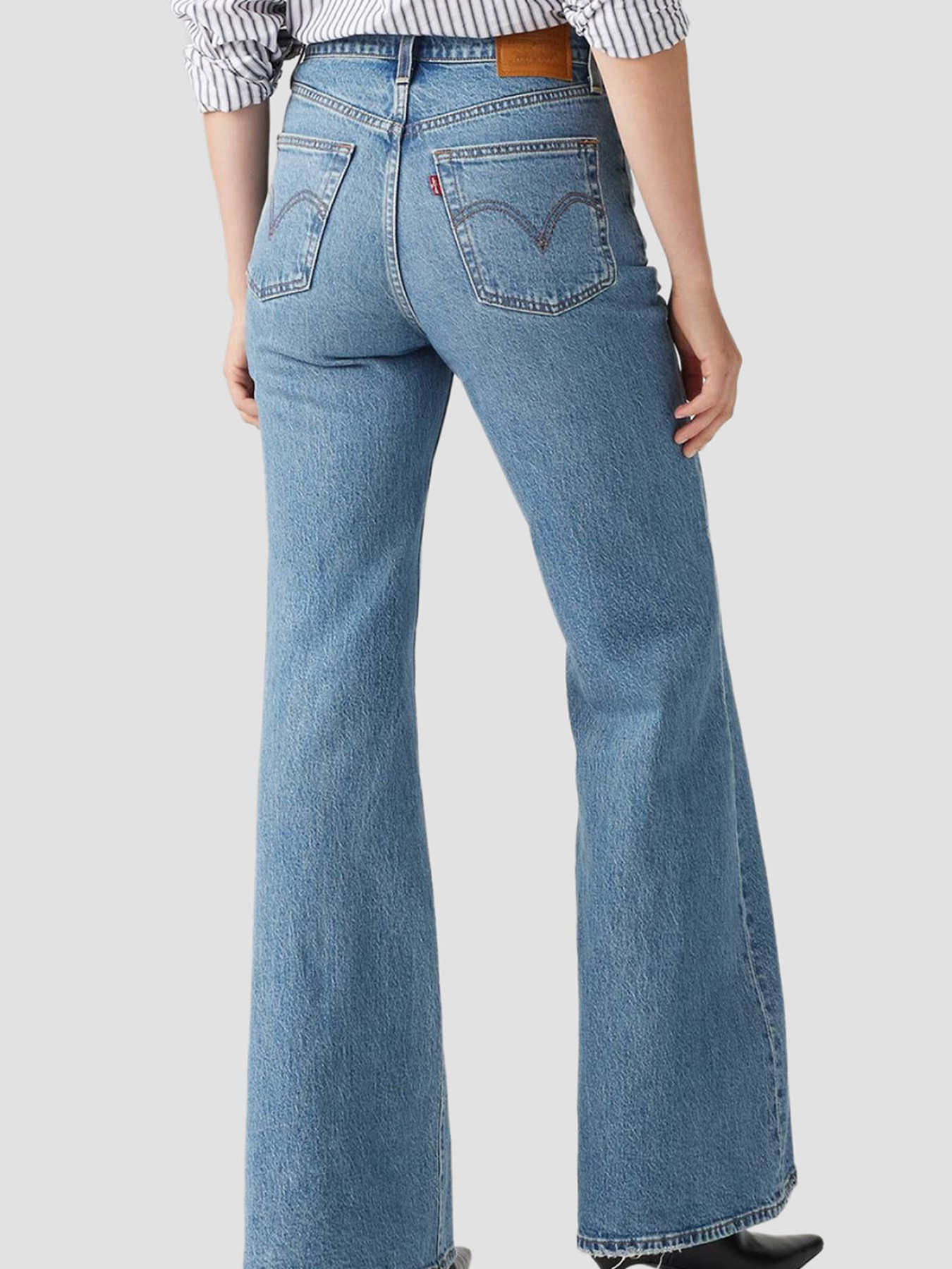 Женские голубые джинсы Ribcage Bell модель A7503;0020 Фото