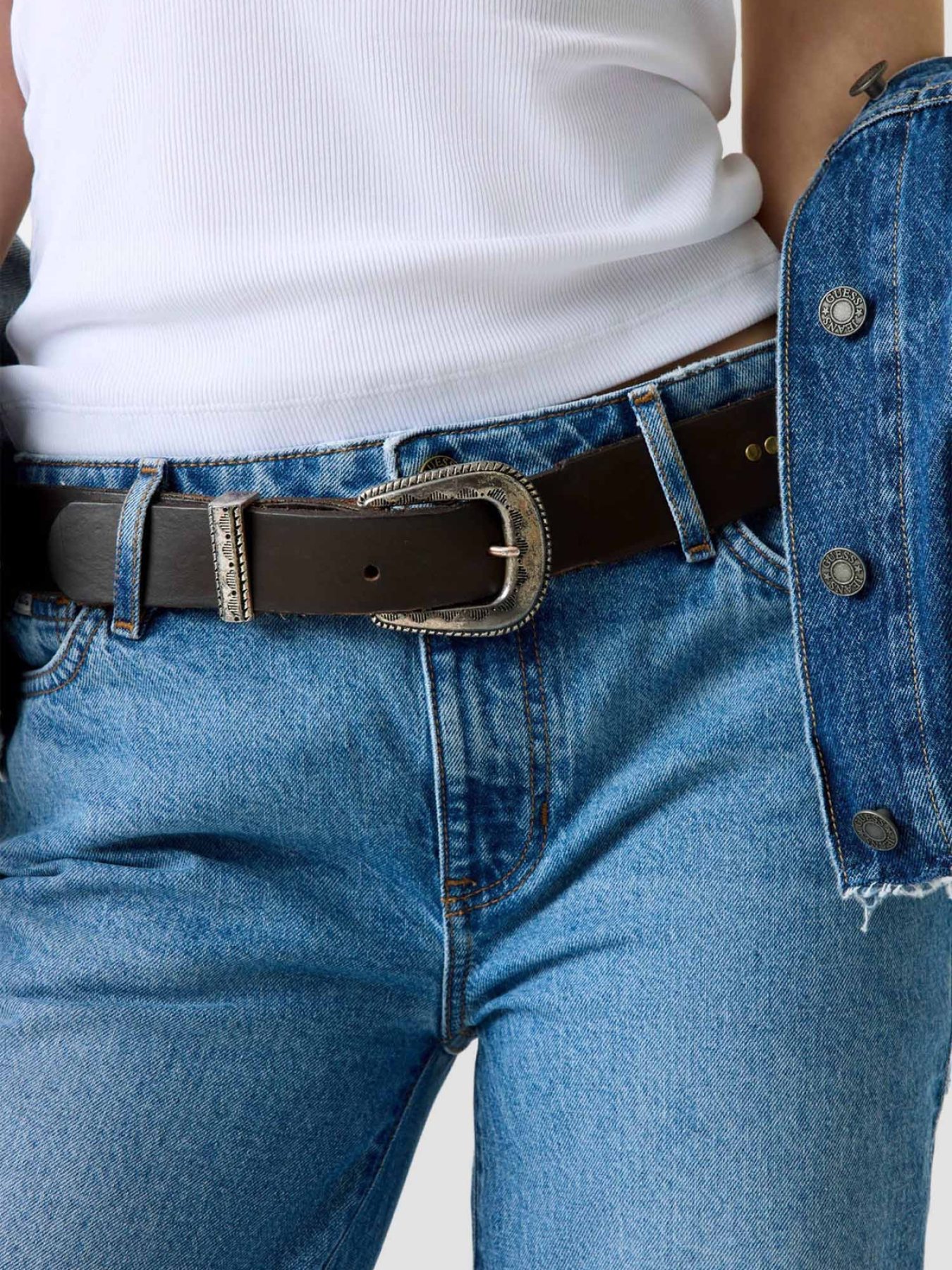 Прямые джинсы Guess Jeans модель W5YA98.D6332;INLV Фото