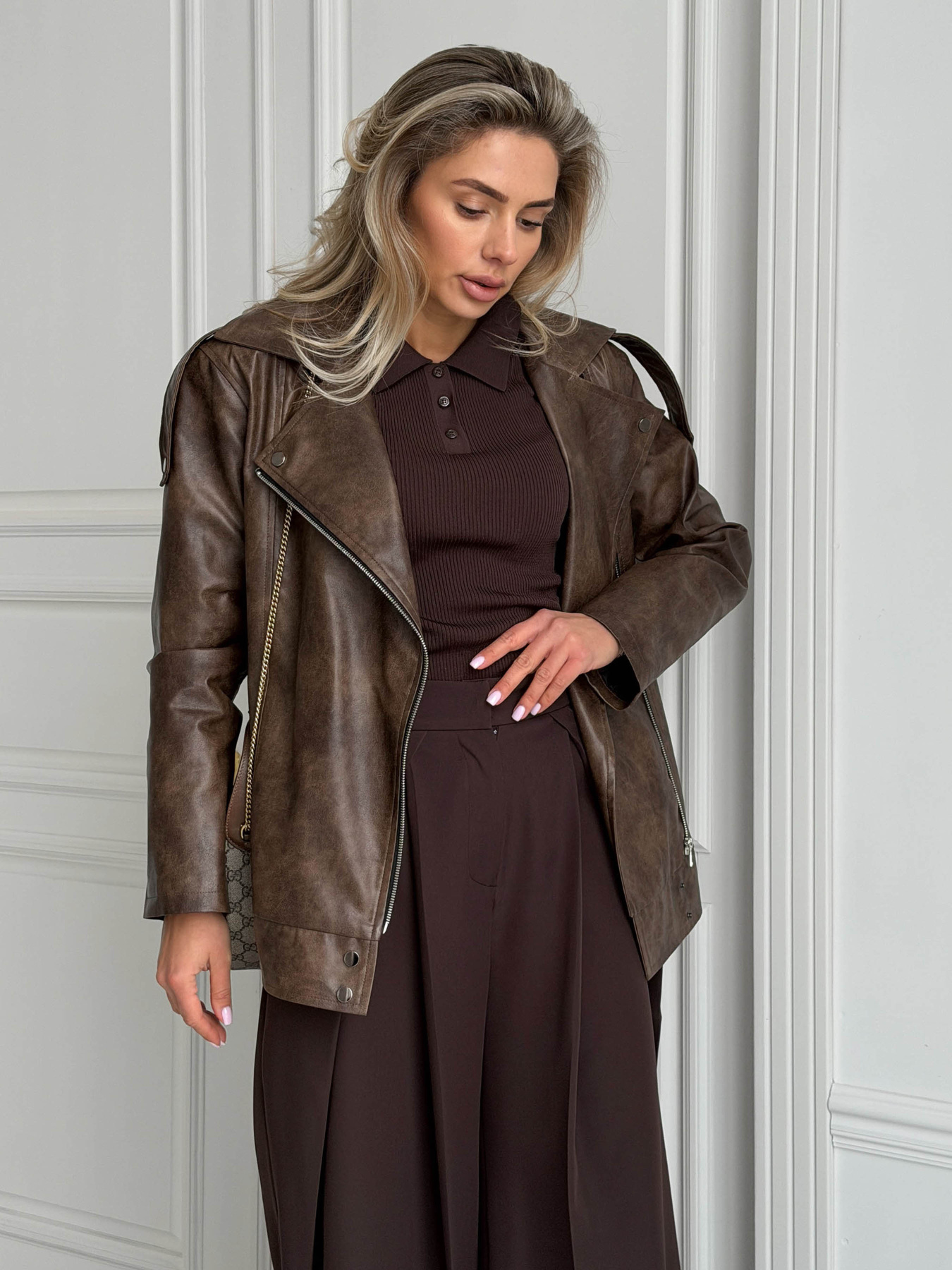 Куртка Діса шоколад модель Dica_chokol Фото