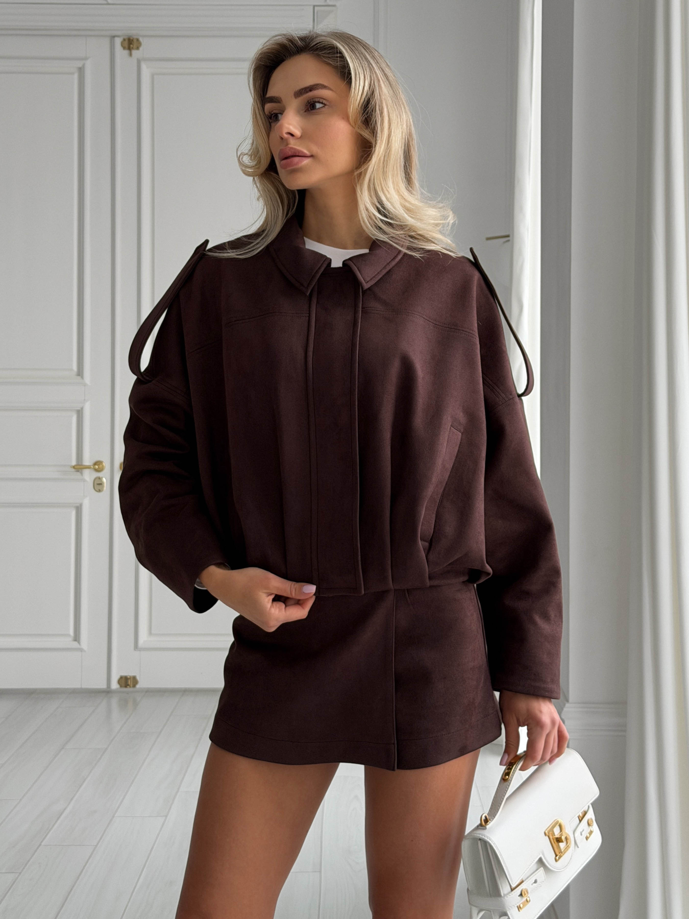 Бомбер Трім шоколад модель Trim_chokol Фото