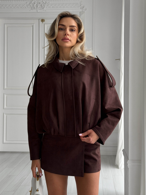 Бомбер Трім шоколад модель Trim_chokol Фото