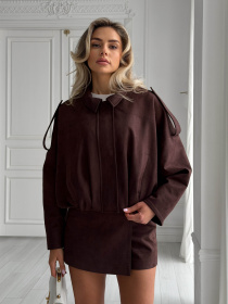 Бомбер Трім шоколад модель Trim_chokol Фото