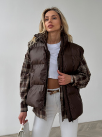 Куртки и дубленки Jadone Fashion модель Ayvi_chocolate Фото