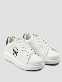 Мужские белые кожаные сникерcы модель 500470.855090;10 Фото