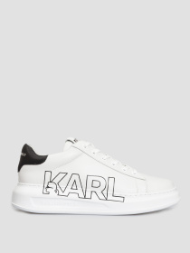 Мужские белые кожаные сникерcы модель 500470.855091;10 Фото