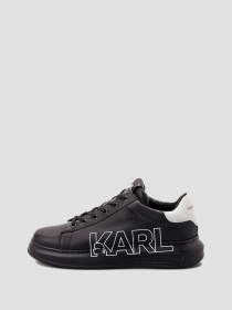 Мужские черные кожаные сникерcы модель 500470.855091;990 Фото