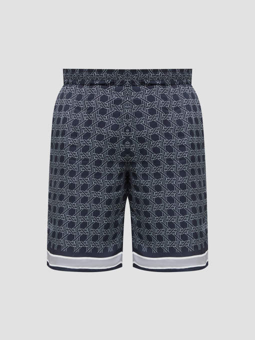 Мужские темно-синие шорты с узором модель 561881.265702;690 Фото