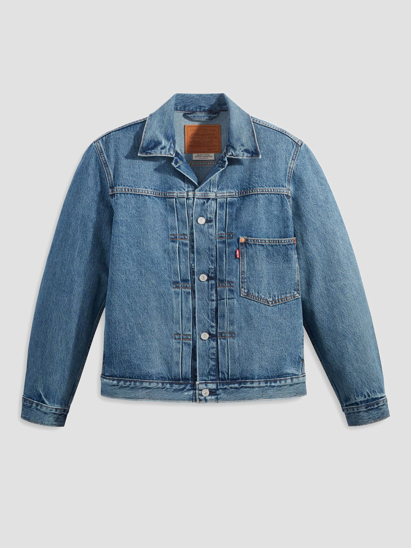 Мужская синяя джинсовая куртка модель A3174;0004 Мужская синяя джинсовая куртка модель A3174;0004 Фото