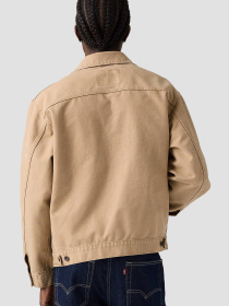 Чоловіча бежева джинсова куртка модель A4820;0023 Фото