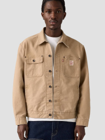 Чоловіча бежева джинсова куртка модель A4820;0023 Фото