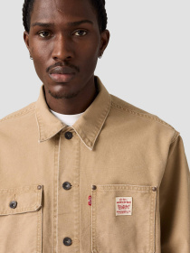 Чоловіча бежева джинсова куртка модель A4820;0023 Фото